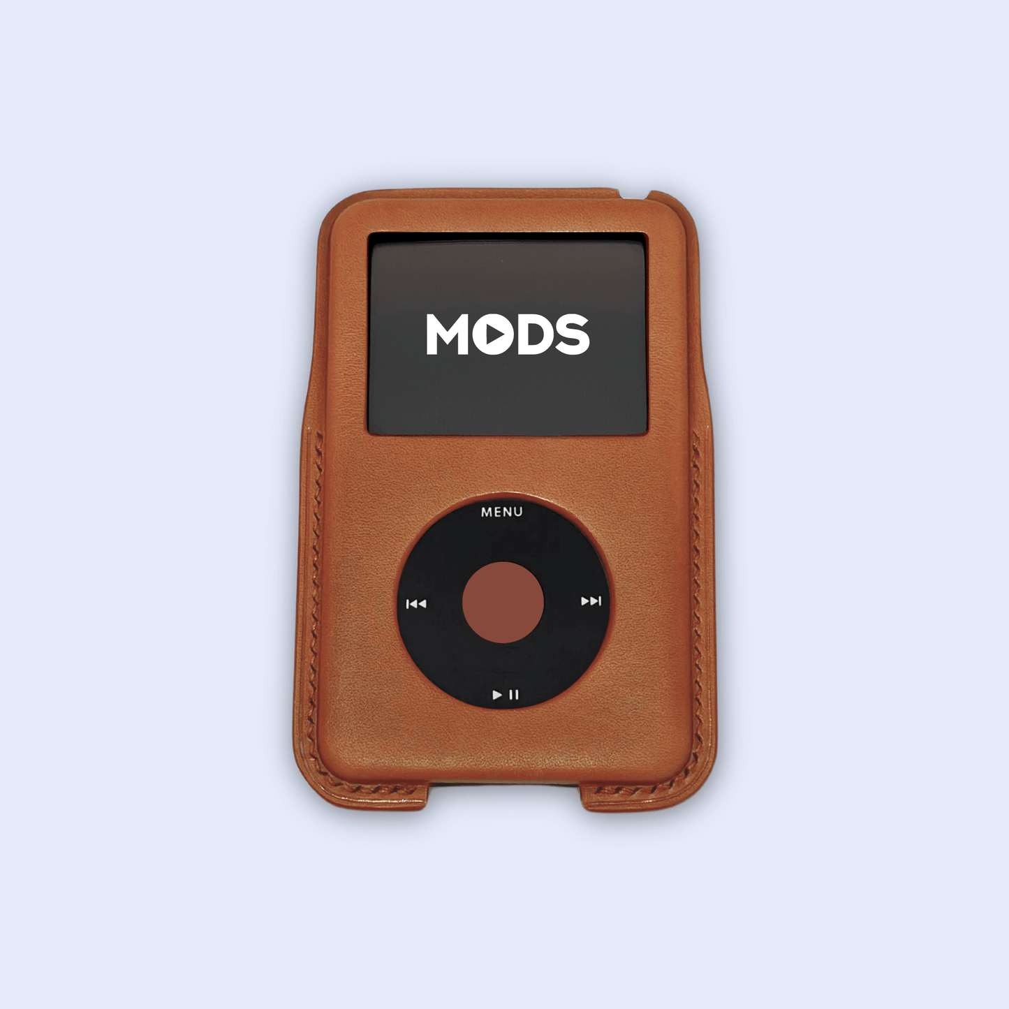 iPod Classic Italian leather case in brown. 