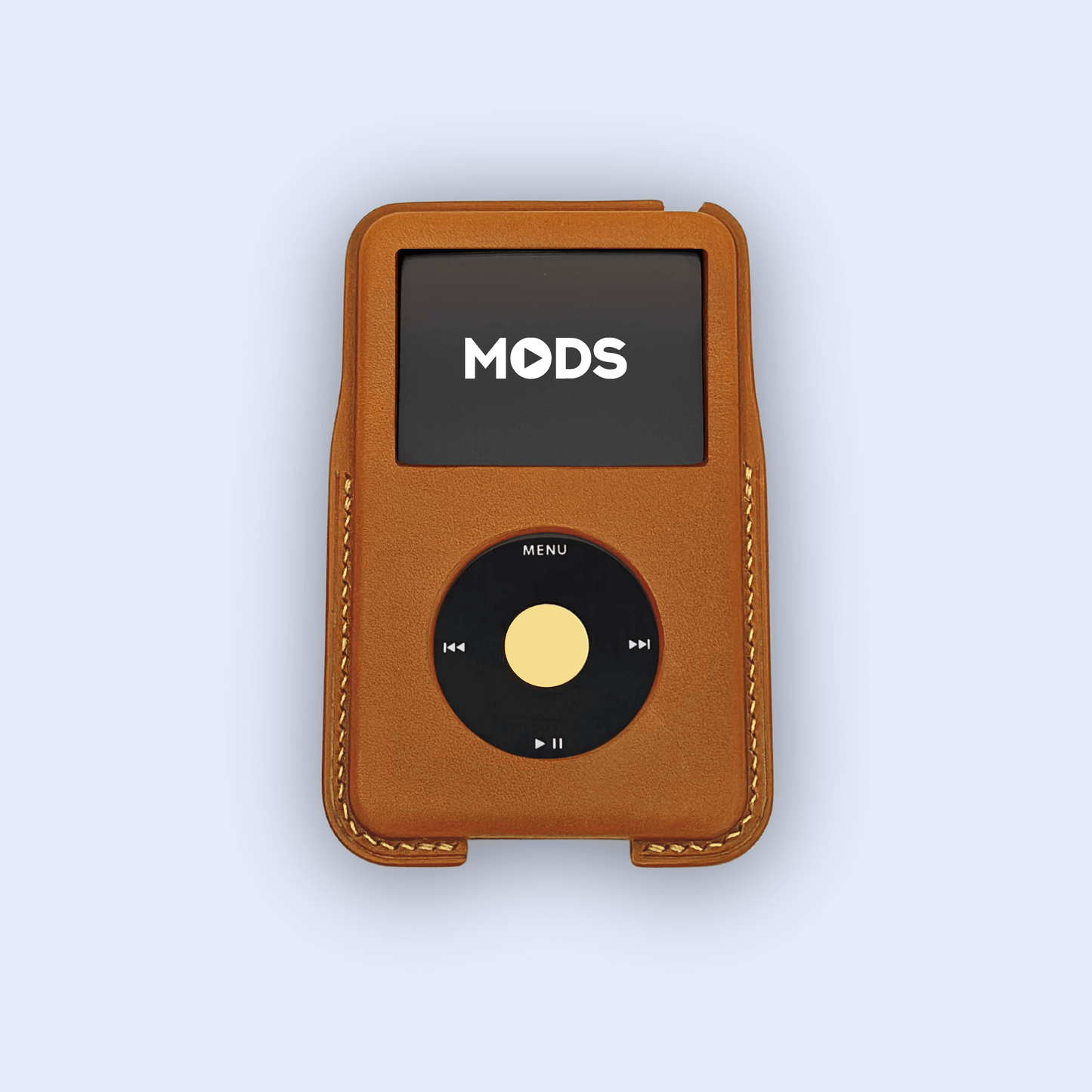 iPod Classic Italian leather case in brown. 