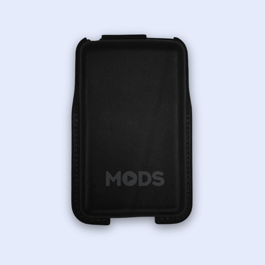 iPod Classic Italian leather case in black. 