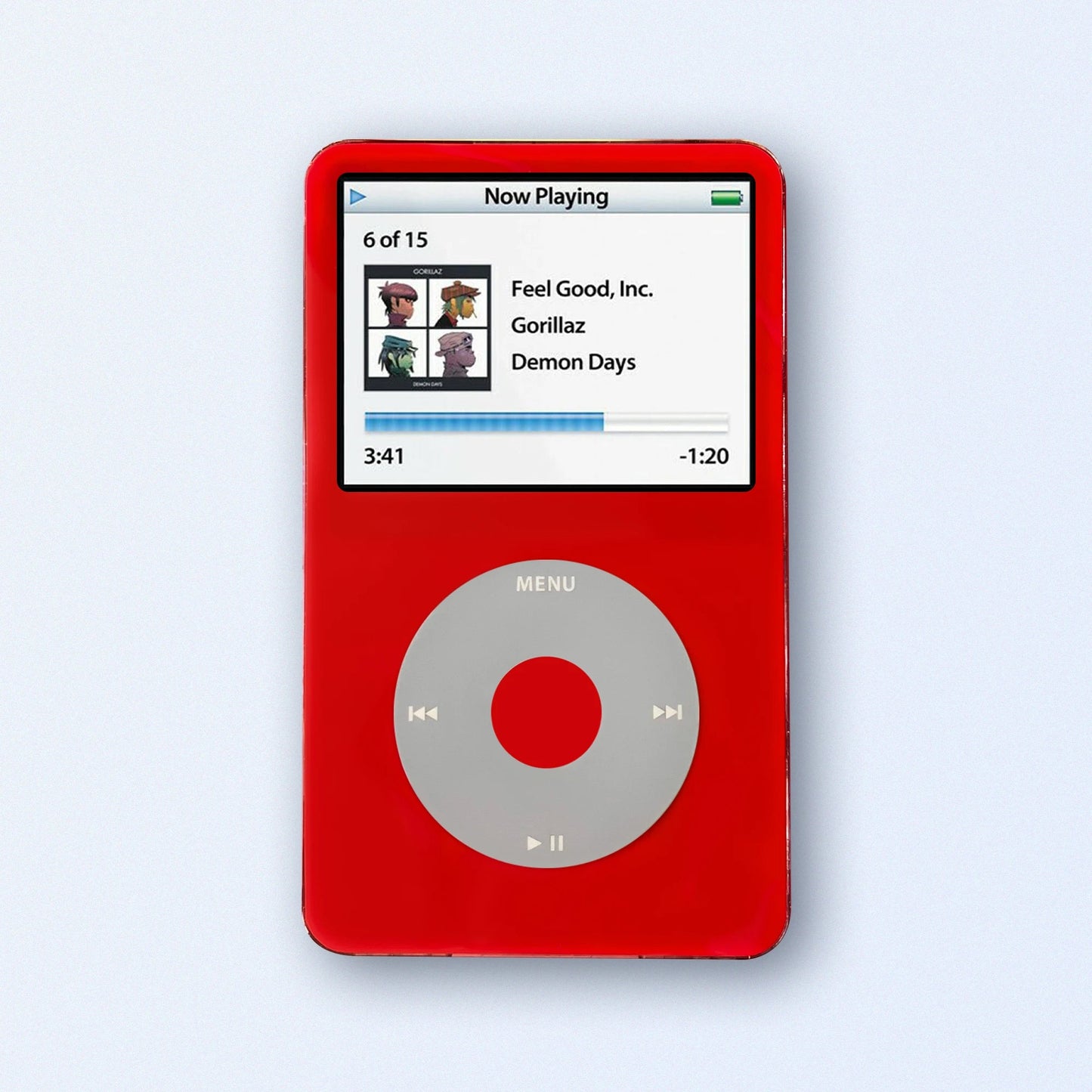 Bluetooth iPod Classic Red 5th Generation upgraded with SDXC Card