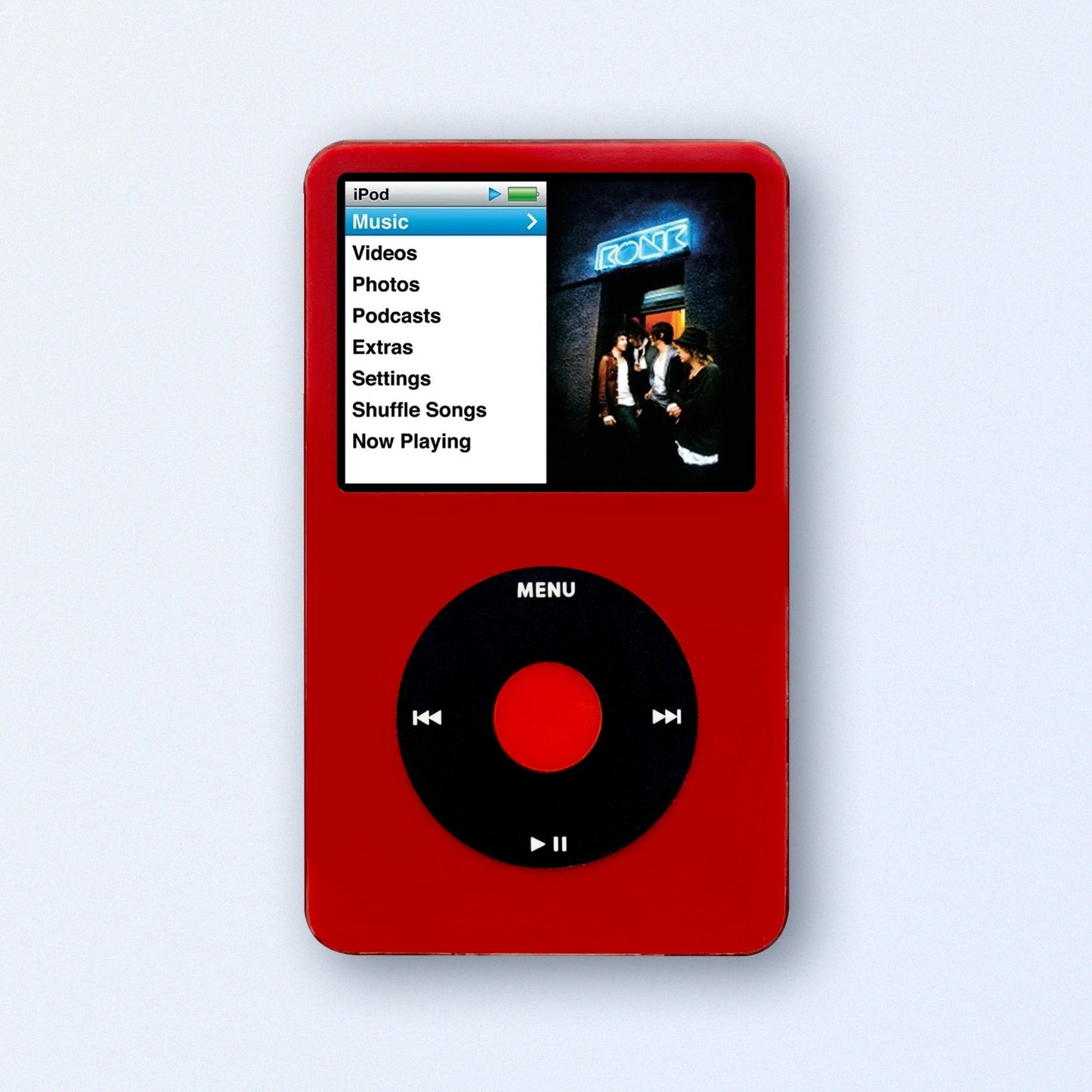 Bluetooth iPod Classic Red 5th Generation upgraded with SDXC Card