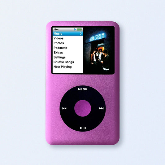 Bluetooth modded iPod Classic 7th Gen Purple upgraded SDXC Personalised Media Player